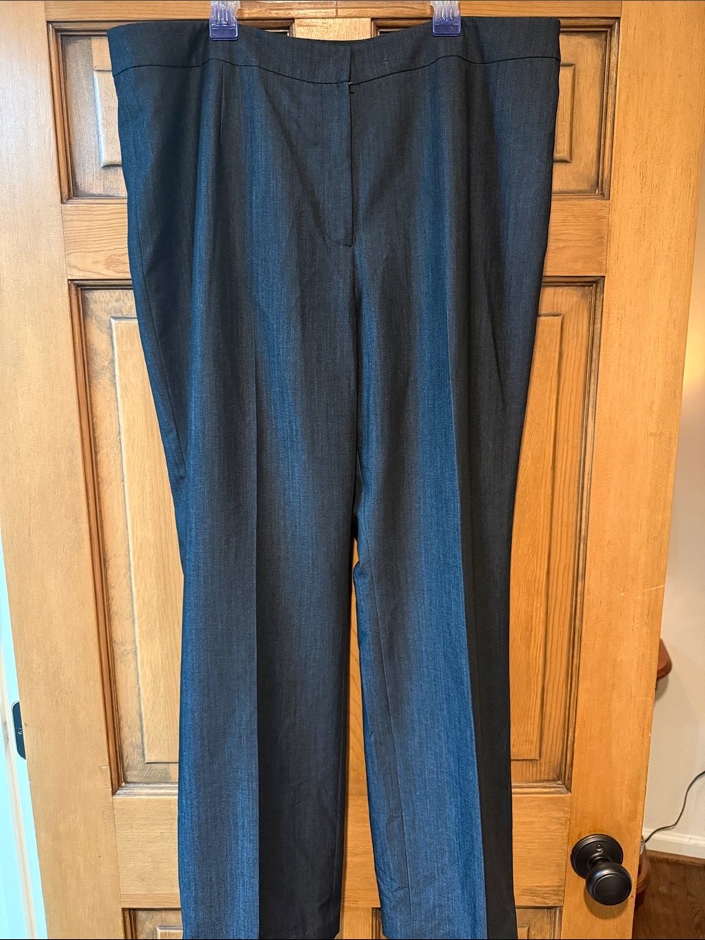 Kasper Women's Dark Blue Straight Leg Dress Pants